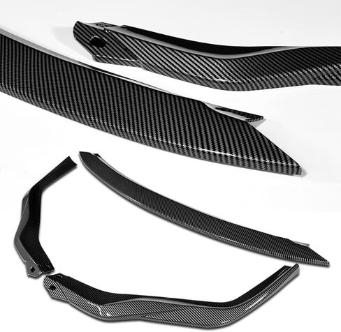Front Bumper Spoiler Lip 3pc fit for Compatible with 2015-2018 Lexus RC300 RC350 AG-Style Front Bumper Spoiler Lip 3pc (Painted Black) in Saudi Arabia