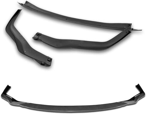 Front Bumper Spoiler Lip 3pc fit for Compatible with 2015-2018 Lexus RC300 RC350 AG-Style Front Bumper Spoiler Lip 3pc (Painted Black) in Saudi Arabia