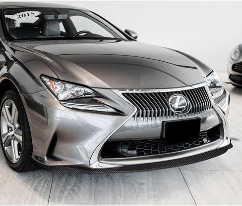 Front Bumper Spoiler Lip 3pc fit for Compatible with 2015-2018 Lexus RC300 RC350 AG-Style Front Bumper Spoiler Lip 3pc (Painted Black) in Saudi Arabia