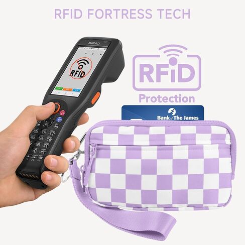 محفظة معصم النايلون المتقلب للنساء RFID حظر محفظة مع حامل بطاقة الائتمان وحزام كروسودي in Saudi Arabia