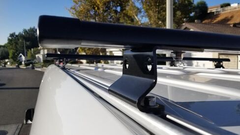 KUAFU 4 Bar Ladder Roof Rack W/Side Rails Low & High Comaptible with 2007-On Sprinter (2 Packages Shipment) in Saudi Arabia