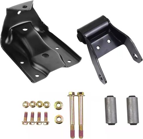 Rear Leaf Spring Hanger Shackle Bracket and Shackle Kit replacement for 1999-2015 Chevy Silverado GMC Sierra 1500 in Kuwait
