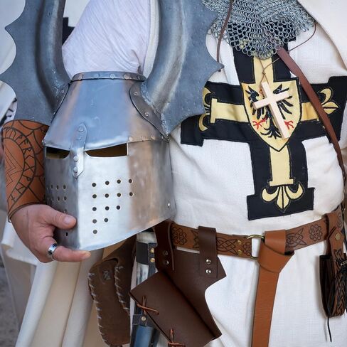مجموعة أزياء Ramede Men Renaissance Set Halloween Viking Viking Leather Belt Beltband Frog Lostty Counter Armor for Cosplay in Saudi Arabia