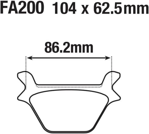 USERX Motorcycle Disc Brake Pads Compatible With FA200 FXST XL XLX XLCH FDX FXRD Front And Rear Disc Brakes in Saudi Arabia