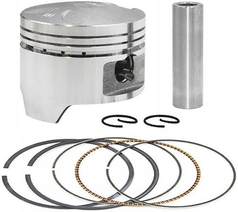 مجموعة حلقات مكبس الدراجات النارية من 64 إلى 66 مم متوافقة مع الطرز المختلفة Steed Bros 400 VLS400 VLX400 VRX400 NV400 NC25E NC26 (2 مجموعات 64.5 مم) in Saudi Arabia
