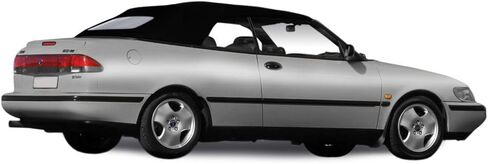 Sierra Auto Tops Convertible Top Replacement for SAAB 9-3 1998-2003, TwillFast II Canvas, Black in Saudi Arabia