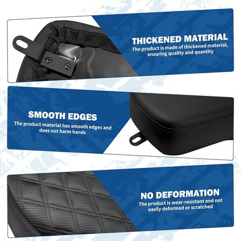 One-Piece Driver Passenger Seat Motorcycle 2-Up Seat Fit for Harley Softail Standard FXST Slim FLSL Deluxe FLDE Street Bob FXBB Heritage Classic FLHC 2018-2023 (Red Stitching) in Kuwait