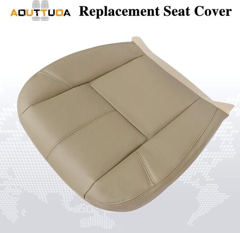 Front Left Driver Side Bottom Leather Seat Cover & Foam Cushion Gray Compatible with Chevy Tahoe Suburban Avalanche Silverado GMC Yukon Sierra 2007 2008 2009 2010 2012 2013 2014 in Saudi Arabia
