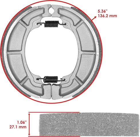 Caltric Rear Brake Shoes Compatible with Honda Trx125 Trx-125 Trx 125 Fourtrax 125 1985 1986 1987 1988 New in Saudi Arabia