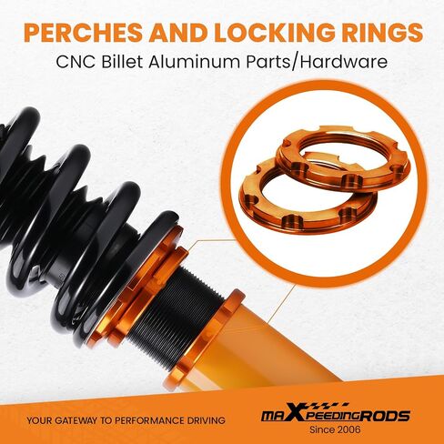 MaxPeedingrods Coilovers for exus LS430 2001-2006 ، طقم التعليق القابل للتعديل قابلة للتعديل ، دعامات امتصاص الصدمات المسبقة مسبقًا ، الهواء لخفض التعليق الربيعي ، الذهب ، الذهب in Saudi Arabia