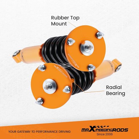 MaxPeedingrods Coilovers for exus LS430 2001-2006 ، طقم التعليق القابل للتعديل قابلة للتعديل ، دعامات امتصاص الصدمات المسبقة مسبقًا ، الهواء لخفض التعليق الربيعي ، الذهب ، الذهب in Saudi Arabia