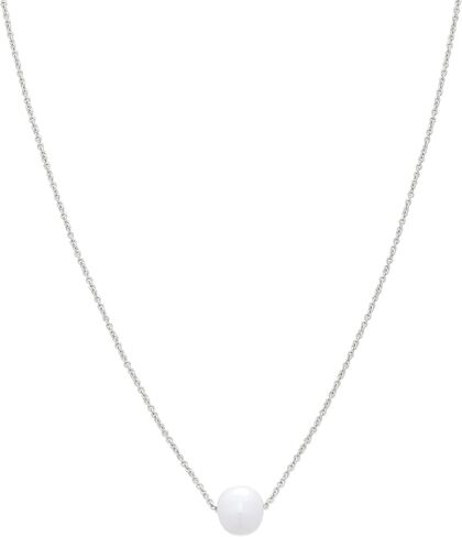 Amazon Essentials 14K Gold or Sterling Silver Freshwater Pearl Pendant Necklace in Saudi Arabia