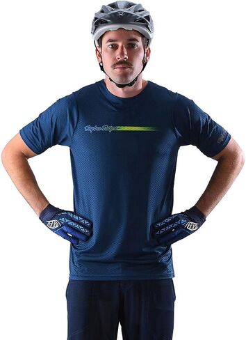 Troy Lee Designs Skyline Air SS Jersey، نصف صبغ باتجاه الريح، كبير in Saudi Arabia