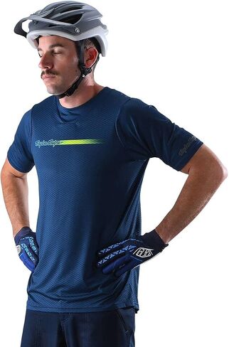 Troy Lee Designs Skyline Air SS Jersey، نصف صبغ باتجاه الريح، كبير in Saudi Arabia