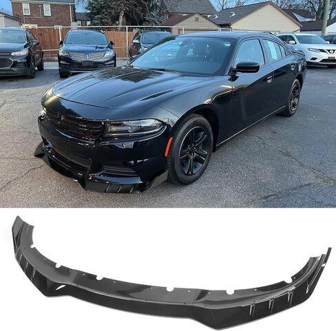 FreeMotor802 متوافق مع 2015-2023 Dodge Charger الأمامي الشفة الأمامية ، ABS الهواء الأمامي سد الذقن المفسد الوفير السفلي الشفة واقي الحرس in Kuwait