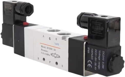 1PCS 4V130C-06 4V230C-08 4V330C-10 4V430C-15 VALVE Solenoid Valve Valve 5 PORT 3 POTTER REVERSING REVERSING 12V 24V 110V 220V (4V230P-06 ، AC110V) in Kuwait