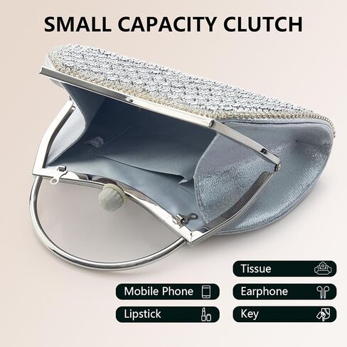 Simcat Evening Bags Clutch Purses for Women Rhinestone Sparkly Clutch for Cocktail Party Wedding in Saudi Arabia