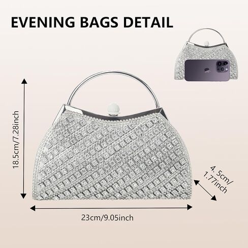 Simcat Evening Bags Clutch Purses for Women Rhinestone Sparkly Clutch for Cocktail Party Wedding in Saudi Arabia