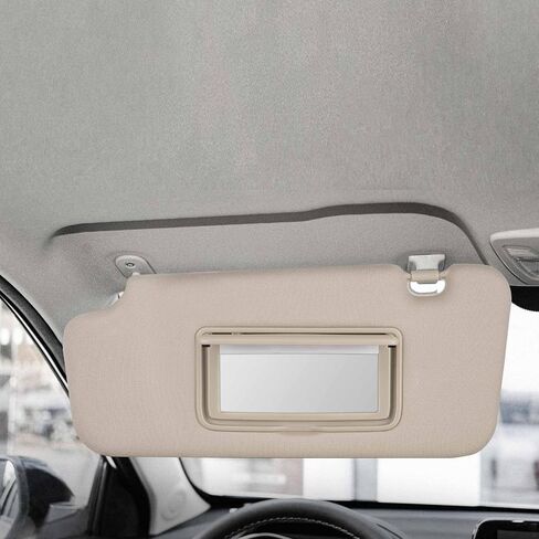 Left Driver Side Sun Sun مع ضوء متوافق مع Nissan Murano 2009 2010 2011 2012 2013 2014 استبدال# 96401-1AA1B 96400-1AA1B (Beige in Saudi Arabia
