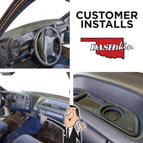 غطاء DASH مقولبة على مدسشكين متوافق مع 95-96 GM سيارات الدفع الرباعي والتقاطات باللون الأزرق البحري (26* رمز القطع) - مصنوعة في الولايات المتحدة الأمريكية in Kuwait
