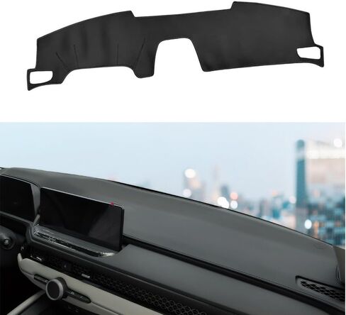 Fit for Honda Accord 2023 2024 2025 2026 Dashboard Black Center Console Cover Dashboard Pad Protector Sunshade Upgraded Edge Microfiber Leather Pad (Without HUD, Black Stitching) in Saudi Arabia