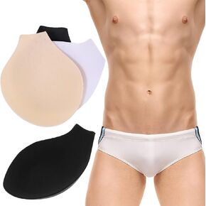 3pcs 's Panty Liner Bulge Enhancing Underwear Mens Pens Sleeves for Mens Cup Underwear Swim Briefs Bulge Padded Sponge Man in Saudi Arabia