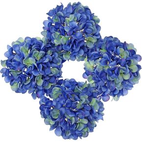 Hollyone Pink Silk Hydrangea Artificial Flowers Heads 7.4inch Large Fake Hydrangea 4Pcs Full Faux Flowers with Stems for Wedding Party Table Centerpieces Flower Arrangement Home Decor in Kuwait