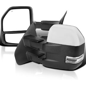 توليف المواصفات D [2015 Look] مرايا القطر الساخنة للكروم مع إشارة LED متوافقة مع 2007-2014 Ford F150 بيك آب يسار + يمين in Kuwait