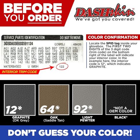 DashSkin Molded Dash Cover Cap Compatible with 1998-2004 Chevy Blazer S10 GMC Jimmy Sonoma Oldsmobile Bravada in Graphite - Made in The USA in Kuwait