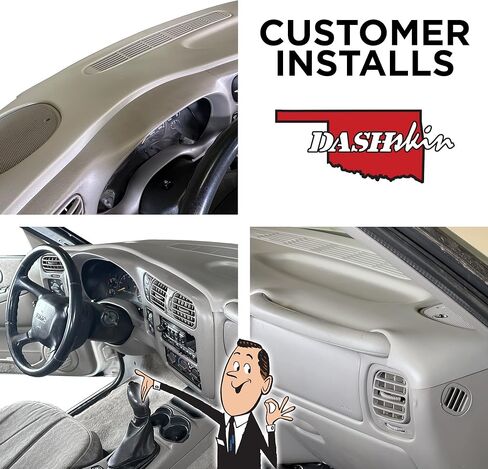 DashSkin Molded Dash Cover Cap Compatible with 1998-2004 Chevy Blazer S10 GMC Jimmy Sonoma Oldsmobile Bravada in Graphite - Made in The USA in Kuwait