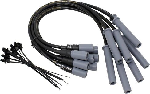 Dragon Fire Performance Ignition Coils Iridium Spark Plugs 150ohm 10mm Spark Clop Wires متوافقة مع 2010-2017 F-150 SVT Raptor F-250 Super Duty F-350 Super Duty 6.2L V8 OEM FIT KIT-1592 in Saudi Arabia