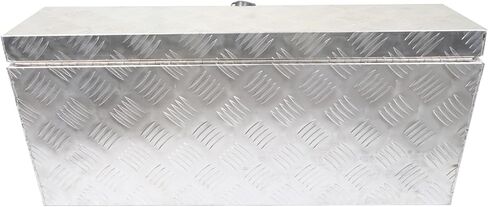 30 Aluminum Trailer Tool Box Chest box Pickup Truck Bed Storage Toolboxes Organizer Side Handle, Lock w/ 2 Keys, Silver in Saudi Arabia