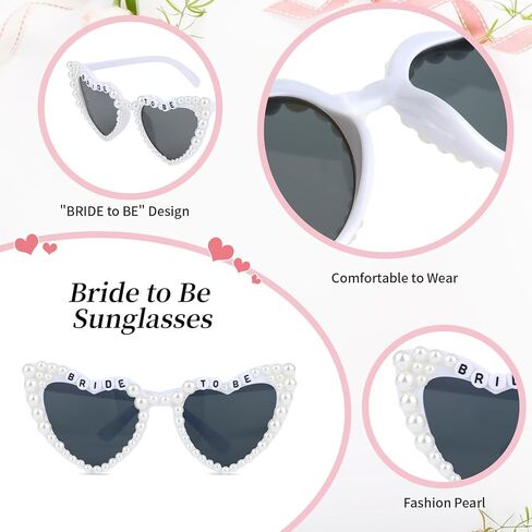 10 PCS Bride لتكون نظارة شمسية العازبة نظارة شمسية كبيرة للعروس هدايا حفلة العازبة in Kuwait