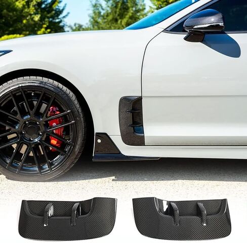 MCARCAR KIT Carbon Fiber Side Fender Vent for Kia Stinger 2018-2023 Side Fender Cover Air Intake Scoop Cover Trim Factory Outlet in Saudi Arabia
