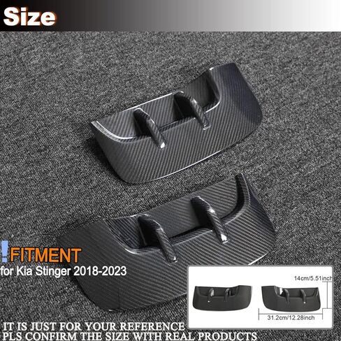 MCARCAR KIT Carbon Fiber Side Fender Vent for Kia Stinger 2018-2023 Side Fender Cover Air Intake Scoop Cover Trim Factory Outlet in Saudi Arabia