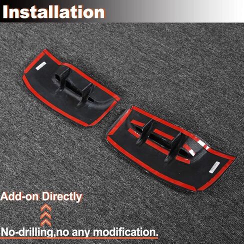 MCARCAR KIT Carbon Fiber Side Fender Vent for Kia Stinger 2018-2023 Side Fender Cover Air Intake Scoop Cover Trim Factory Outlet in Saudi Arabia