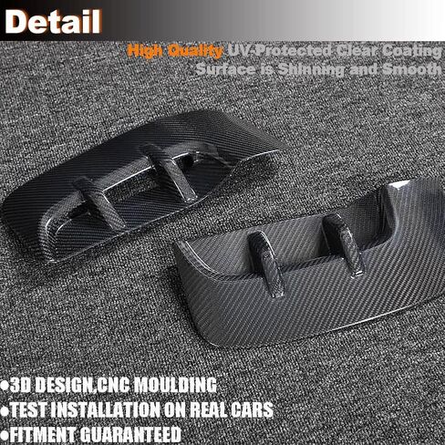 MCARCAR KIT Carbon Fiber Side Fender Vent for Kia Stinger 2018-2023 Side Fender Cover Air Intake Scoop Cover Trim Factory Outlet in Saudi Arabia