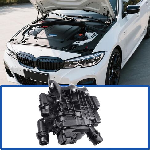 Engine Coolant Thermostat Replacement for 11-53-8-642-560 11538642560 Fit for BMW 3' 5' 6' 7' G01 G02 G05 G06 G11 LCI G12 LCI G20 G21 G28 G29 G30 G31 G32 GT X3 X4 X5 X6 Z4 in Kuwait