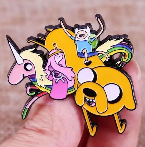 Princess Bubblegum Come Along With Me Adventure Time Cartoon Animated TV Show 1.8" Enamel Pin Badge in Saudi Arabia