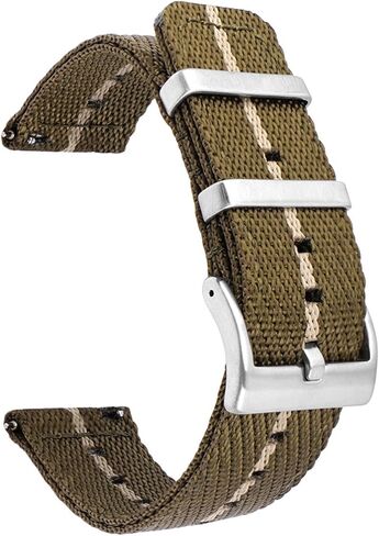 Military Nylon Watch Band Heavy Buckle 18mm 20mm 22mm 24mm Thick G10 Quick Release Premium Nylon Watch Bands Smart Watch Replacement Band Strap for Men Women in Saudi Arabia