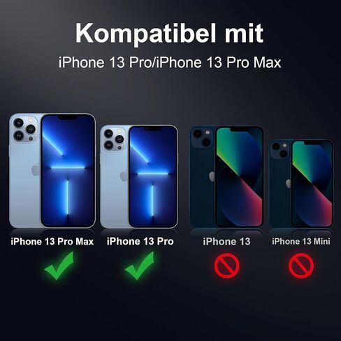 AFARER for iPhone 16 Pro/16 Pro Max Camera Lens Protector,[Anti-Scratch][Not Easy to Break] Metal Tempered Glass Individual Camera Cover for iPhone 16 Pro Max / 16 Pro-Black Titanium,1 Set in Kuwait
