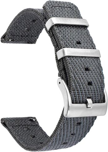 Military Nylon Watch Band Heavy Buckle 18mm 20mm 22mm 24mm Thick G10 Quick Release Premium Nylon Watch Bands Smart Watch Replacement Band Strap for Men Women in Saudi Arabia