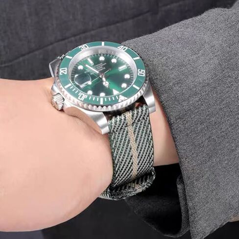 Military Nylon Watch Band Heavy Buckle 18mm 20mm 22mm 24mm Thick G10 Quick Release Premium Nylon Watch Bands Smart Watch Replacement Band Strap for Men Women in Saudi Arabia