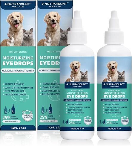 Moisturizing Eye Drops for Dogs, Cats, and Livestock 150ML/5 fl. oz Dry Eye Solution in Saudi Arabia