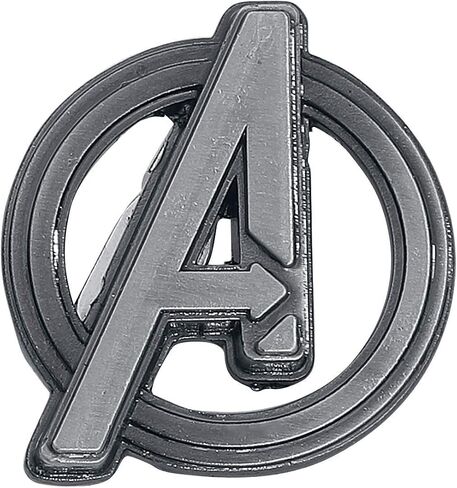 Marvel للجنسين للبالغين Marvel Marvel Avengers شعار طية صدرية ، فضي ، 1 الولايات المتحدة in Saudi Arabia