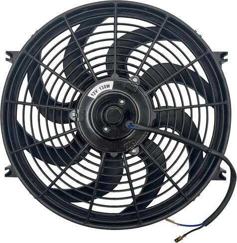 Dual 14-15" Inch Upgraded Reversible 130 Watt Motors Automotive 12 Volt Electric Engine Radiator Cooling Fan Car Truck in Saudi Arabia