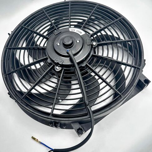 Dual 14-15" Inch Upgraded Reversible 130 Watt Motors Automotive 12 Volt Electric Engine Radiator Cooling Fan Car Truck in Saudi Arabia