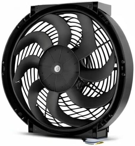 Dual 14-15" Inch Upgraded Reversible 130 Watt Motors Automotive 12 Volt Electric Engine Radiator Cooling Fan Car Truck in Saudi Arabia