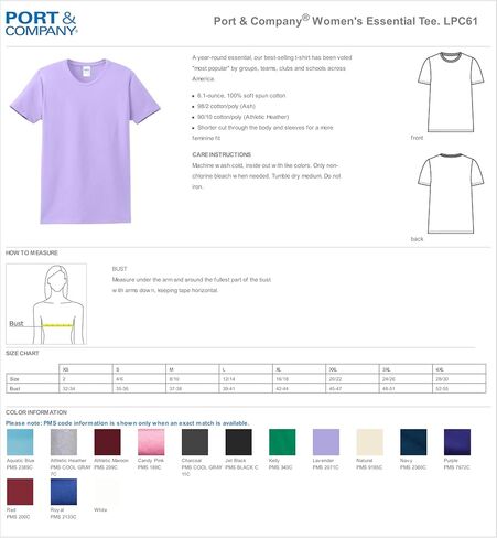 Port & Company Women's Essential Tee-LPC61 in Saudi Arabia