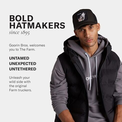 Goorin Bros. The Farm Unisex Original Adjustable Snapback Trucker Hat, Forest (The Low Key Chameleon), One Size in Saudi Arabia